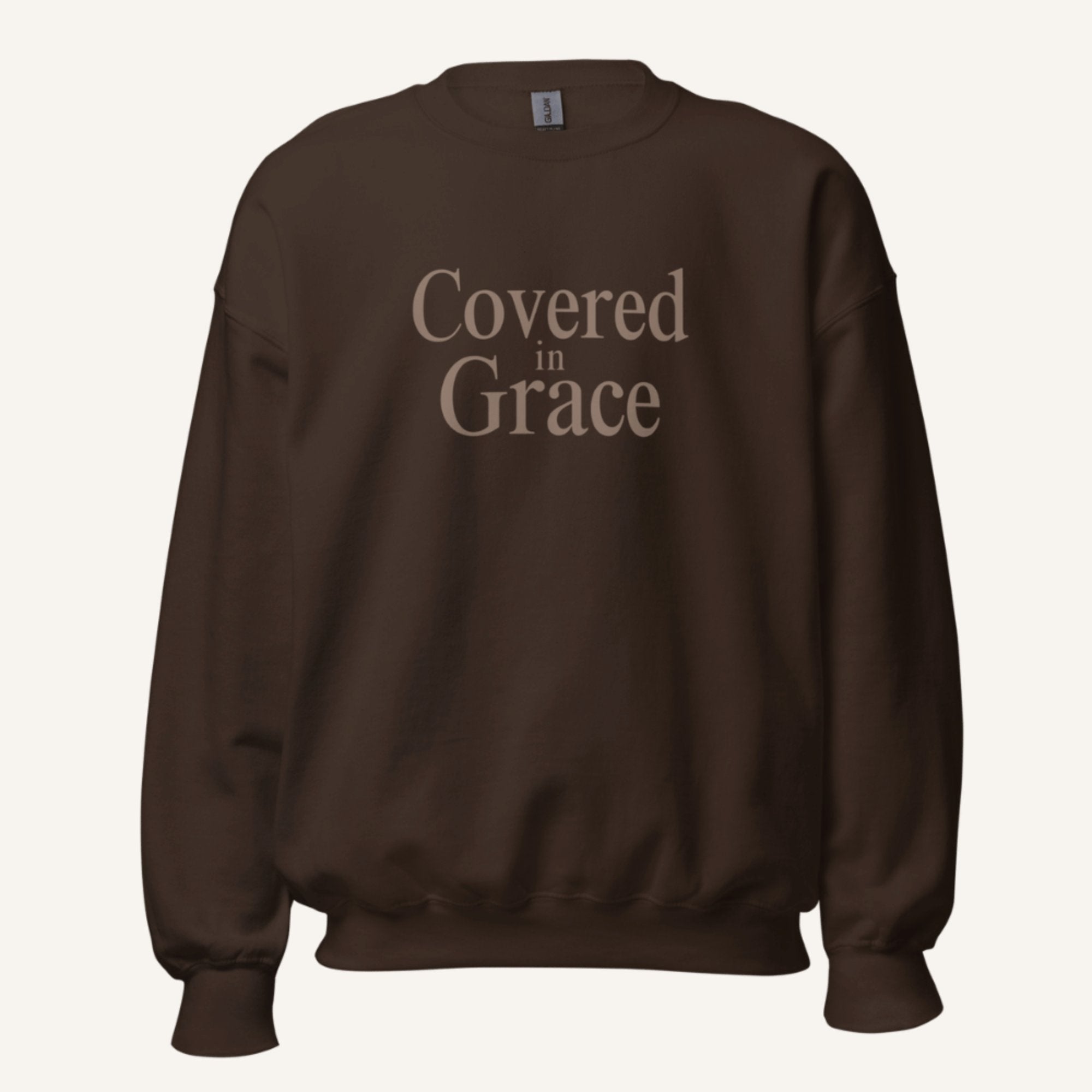 Covered In Grace Christian Crewneck Sweatshirt