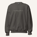 grey sweatshirt with 'Searched & known' text
