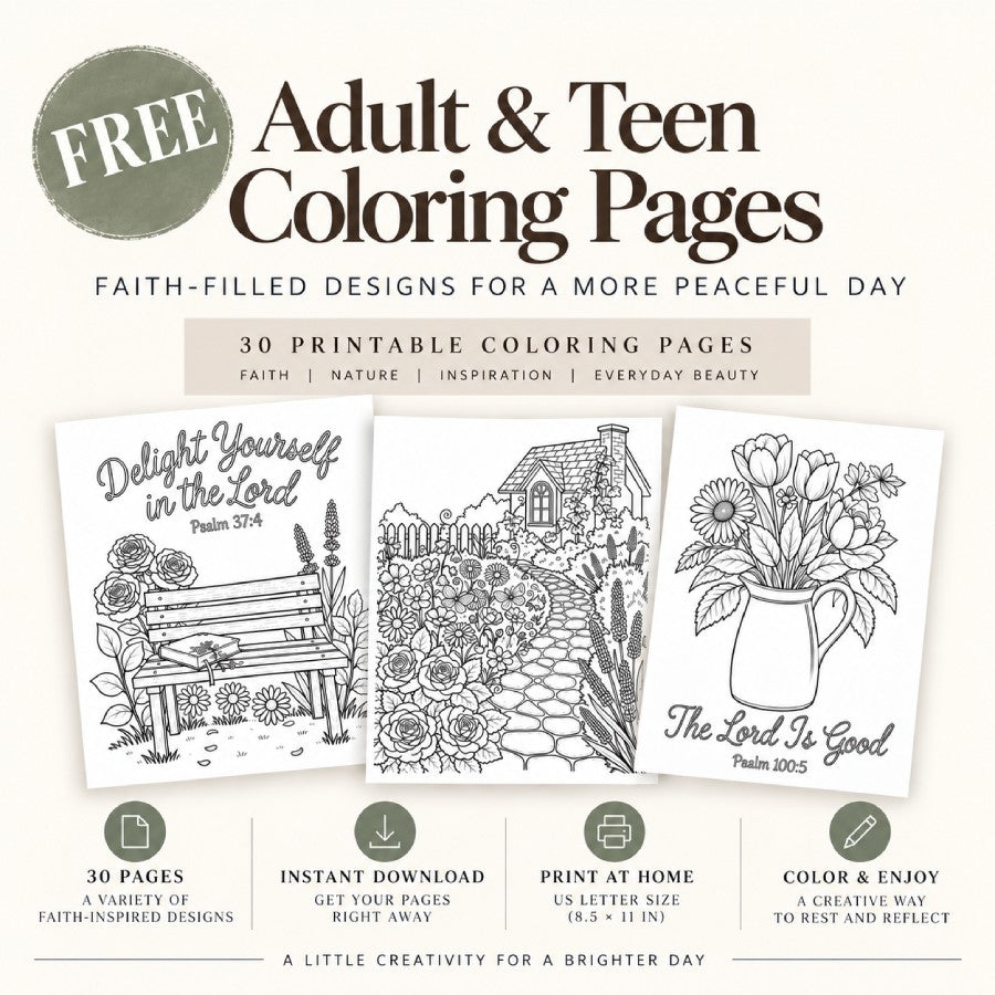 30 Coloring Pages for Teens & Adults - Vol. 1