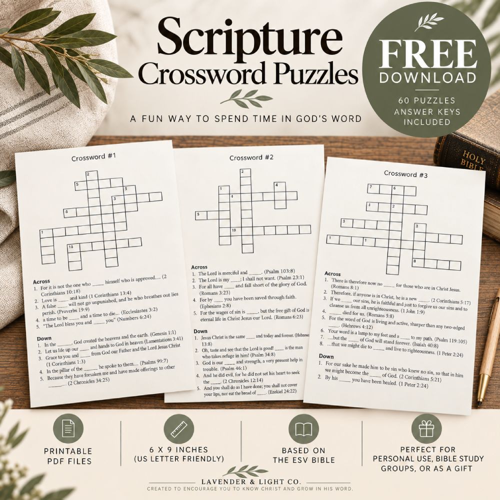 Scripture Crossword Puzzle
