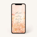 Smartphone with a bible scripture quote on a watercolor background