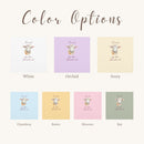 Color options for a product with a lamb illustration and text 'Found by the Shepherd'.
